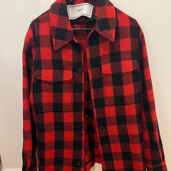 Ami wool buffalo check jacket - Picture 3 of 8